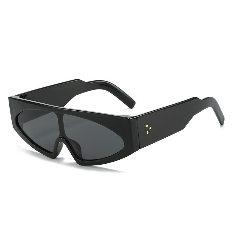 One-Piece Sunglasses, Personalized Large-Frame Glasses, Street Sunglasses.
