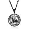 Stylish Mens Seal of The Knights Templar Medieval Arms Amulet Medallion Pewter Pendant Necklaces Male Jewelry