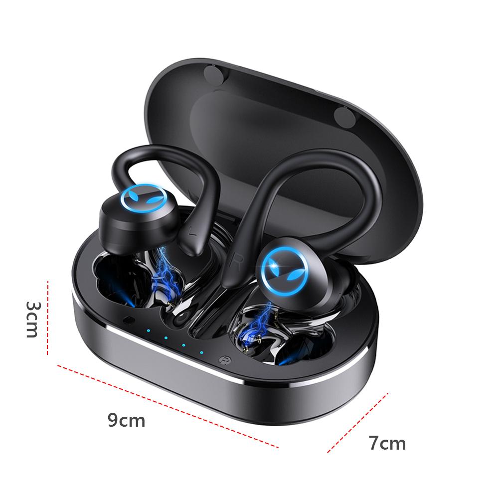 Wireless Headphone Bluetooth 5.1 Noise Cancelling HiFi Stereo Bass Earphone Waterproof Sport Game Music Headset w Mic for iPhone