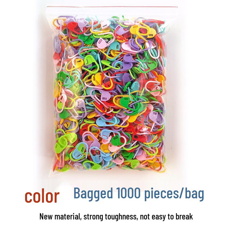 Colorful Plastic Stitch Markers for DIY Crochet, Knitting, Counting, Anti-Unravel Safety Pins