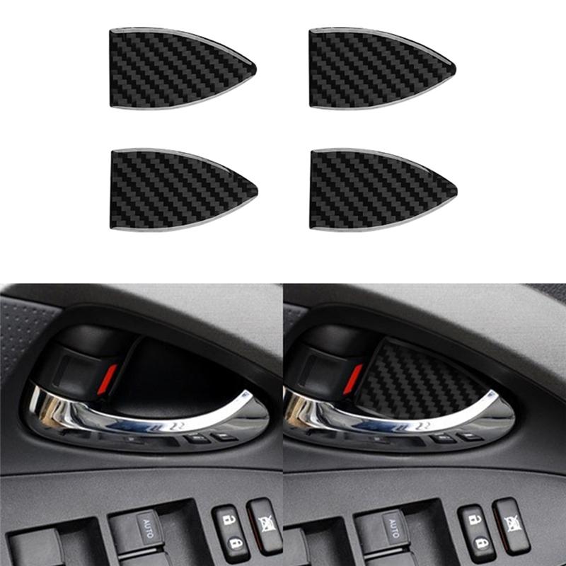 For Toyota RAV4 Car Interior Button Panel Decoration Protection Carbon Fiber Sticker 2006-2012 Car Styling Accessories