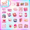 50 Pink Books In English Short Sentences Graffiti Stickers TUMUDIY Suitcase Notebook Decoration Stickers