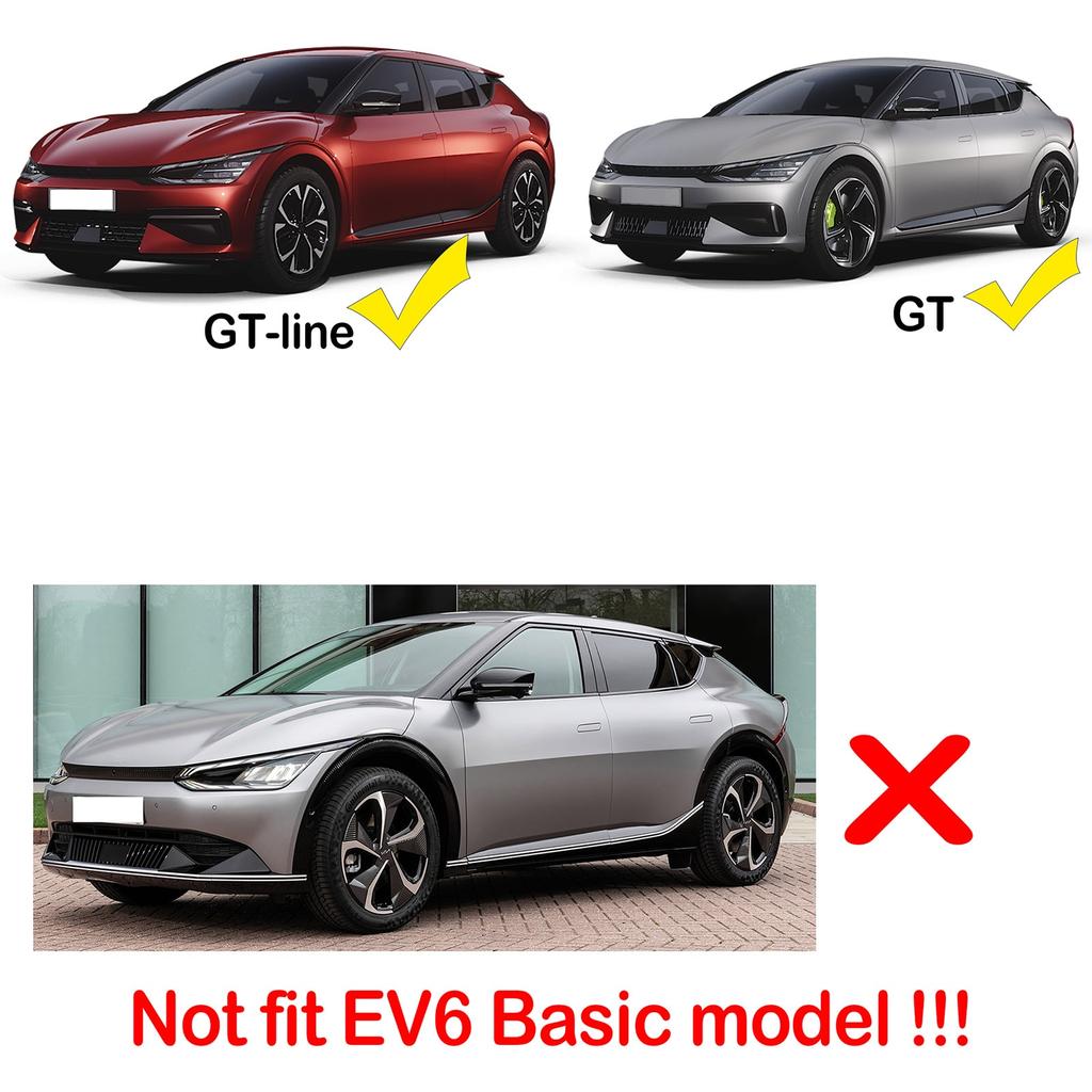 For Kia EV6 GT-Line GT Line CV EV 021 Mud Flaps Splash Guard Mudguard Front Rear Molded Fender Car Styling