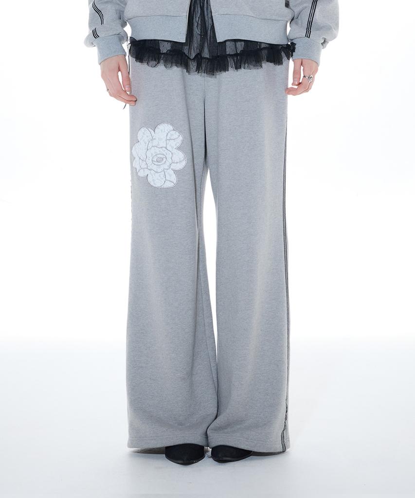 LARTIGENT L14 Rose Track Pants (Gray)
