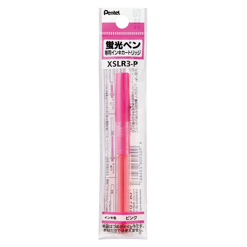 PENTEL Handyline S Highlighter Pen Cartridge Pink XSLR3-P (10 Pieces)