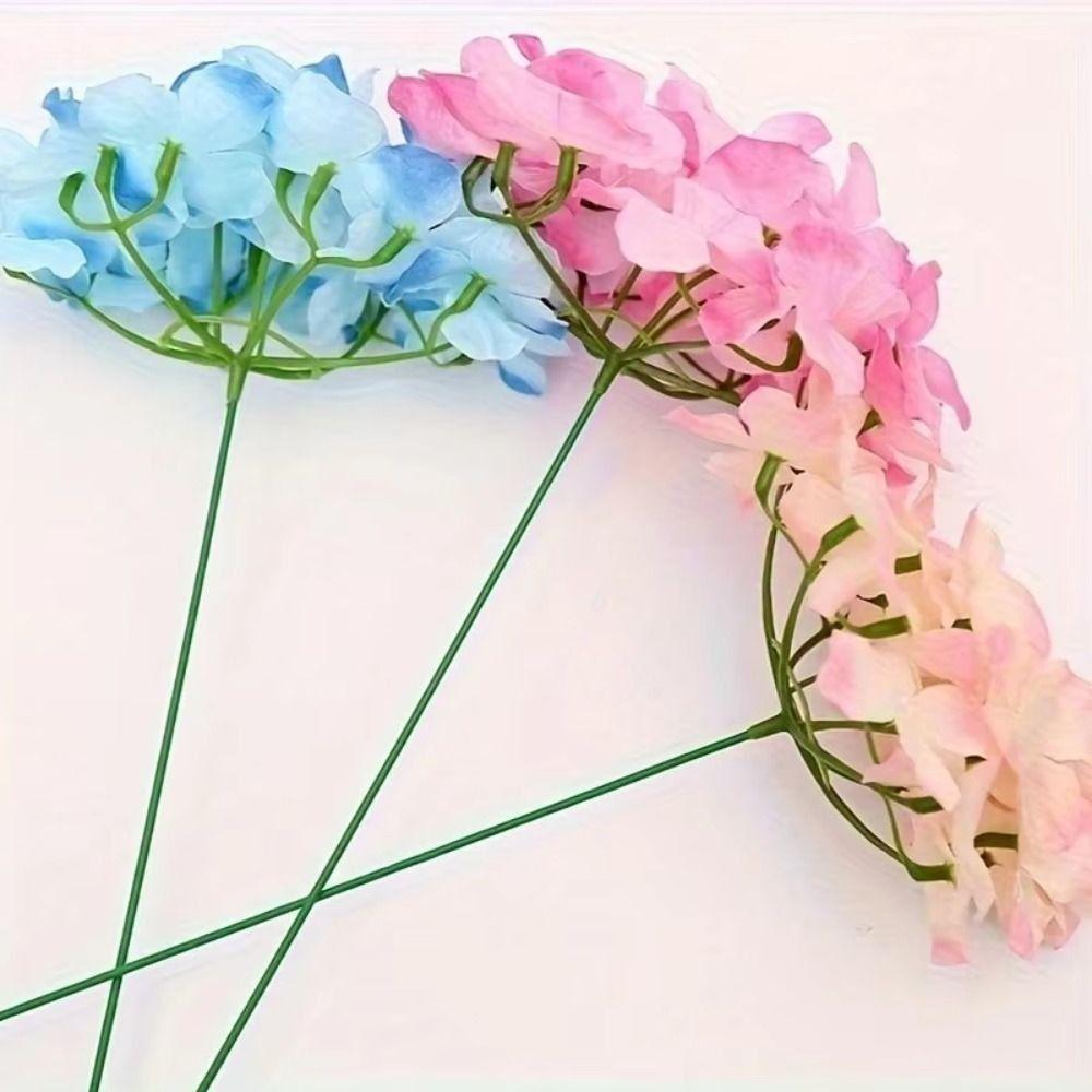 100pcs Plastic Cover Artificial Flower Stem Metal Core Artificial Plant Stick  Wedding Decoration