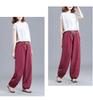 Women's High Waist Cotton Linen Lantern Pants - Spring/Autumn Loose Harem Style