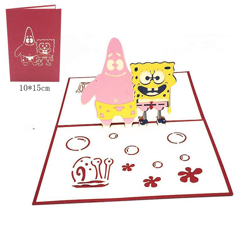 1pcs 3D Pop Up Greeting Cards With Envelope Laser Cut Post Card For Birthday Christmas Valentine' Day Party Wedding Decoration