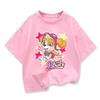 Summer Cartoon Cute Skye Print T-Shirt for Girls Round Neck Short Sleeve Design Perfect for Toddlers Everyday Wear Holidays