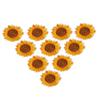 20pcs Yellow Sunflower Pattern Sunflower Embroidered Patch Sew On Patch  Clothes Decoration