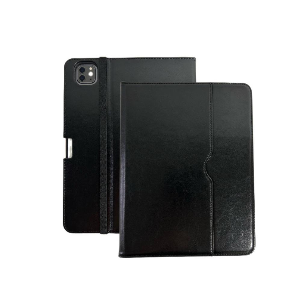 Premium Leather iPad Case 9.7-12.9 Inch Vintage Style with Pencil Slot Honeycomb Protection Cover for Tablet