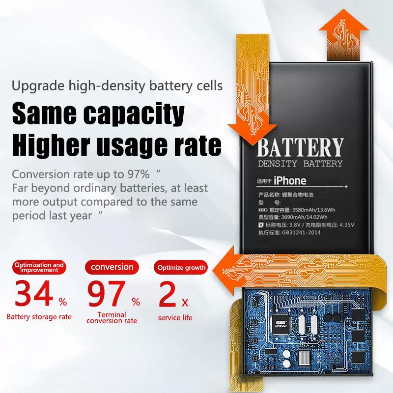 XDOU Phone Battery For iPhone X iPhoneX With Free Repair Tools Kit 2716mAh High Capacity Bateria Replacement