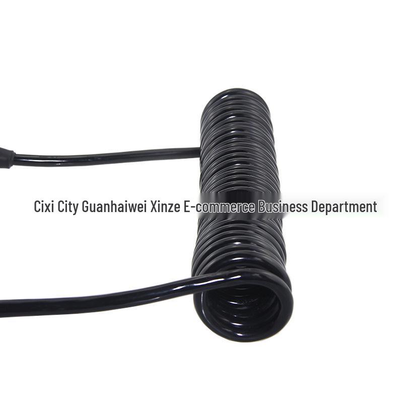 7-adrige europäische Standard-Spiral-Verlängerungskabel für Wohnwagen-Anhänger-Rücklichter