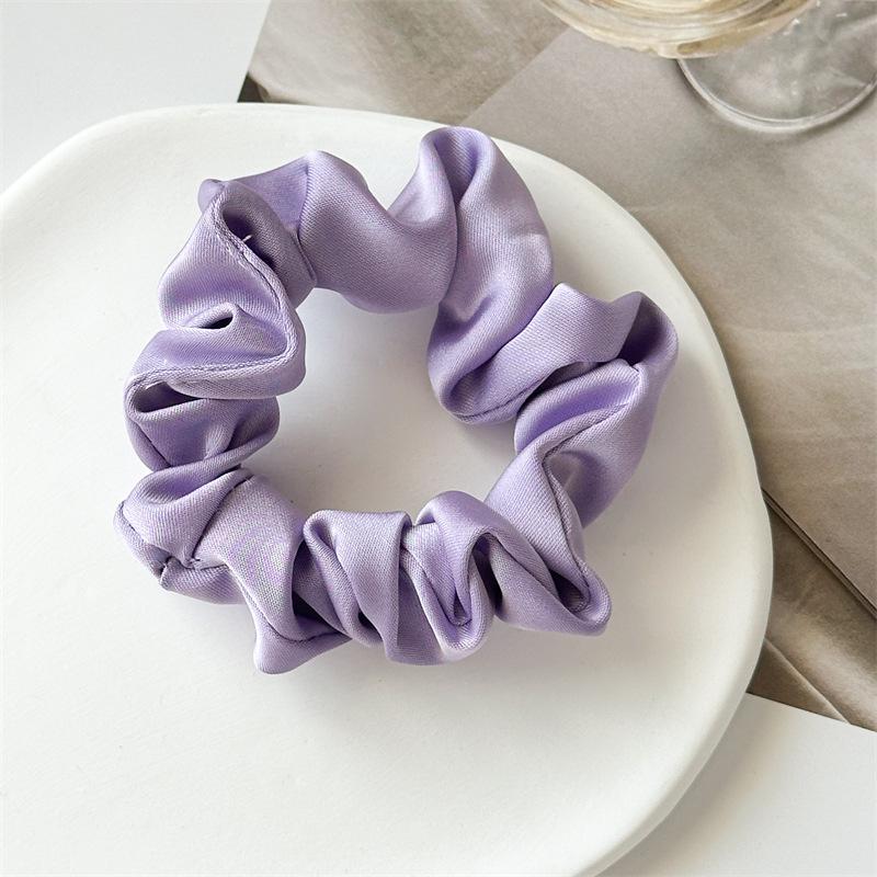 2025 Chic Satin Solid Color Hair Ring - Elegant, Versatile French Style Headband for Women
