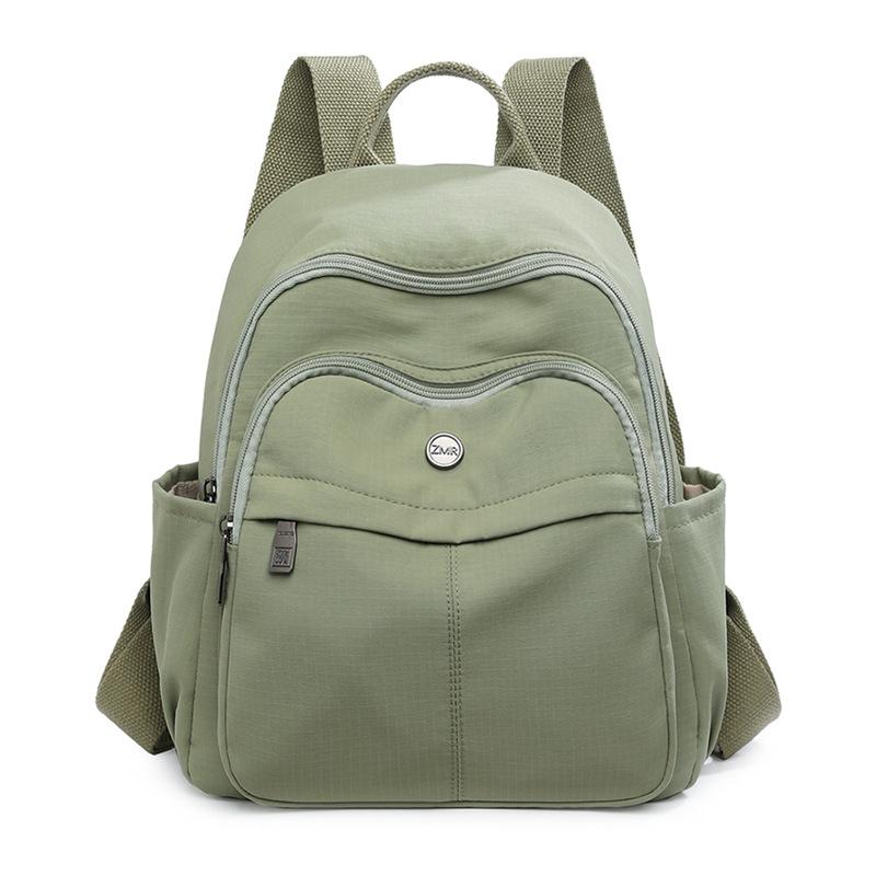 Однотонный рюкзак Женский дорожный рюкзак Многофункциональный студенческий школьный рюкзак зелёный