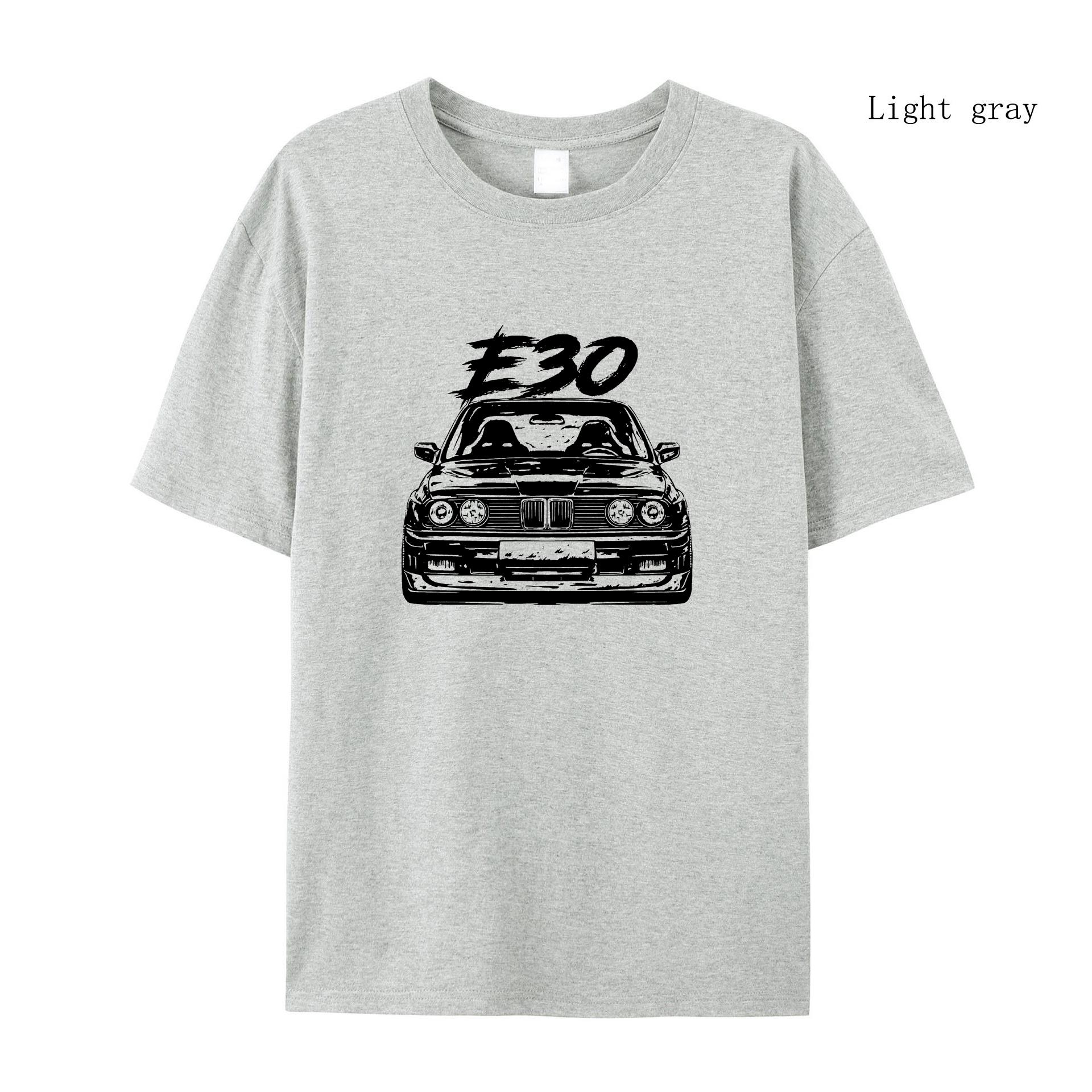 

Летняя футболка с короткими рукавами E30 Автомобильная футболка с короткими рукавами Женская и мужская футболка с принтом в стиле хип-хоп Уличная футболка с героями мультфильмов M