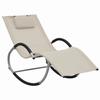 Chaise Longue - vidaXL - 47789 - Cream - Geometric Design - Weather-resistant
