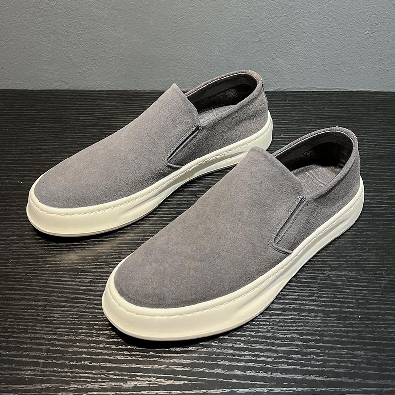 Fashion Luxury Brand Cow Leather Shoes Men Soft Sole Spring Autumn Flat Designer Loafers Fashion Casual Leather Lightweight Lazy Shoes