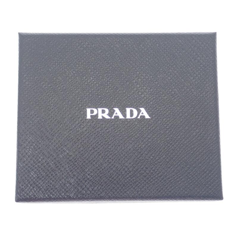 Prada 2MC025_384_F0C1B Card Case Navy/Dark Brown Nylon/leather Women