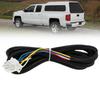 6 Pin Leer Truck Cap Wiring Harness with Fuse Box Tag for Leer Camper Shell Truck Topper Wiring, Power for 3rd Brake Light/Dome Light/Lock and