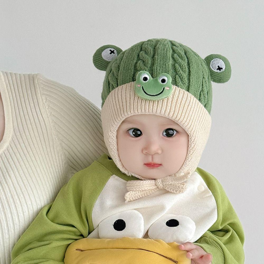 Cold-Resistant Toddler's Plush Knitted Hat Breathable Kids Ear Protection Hat Winter Season