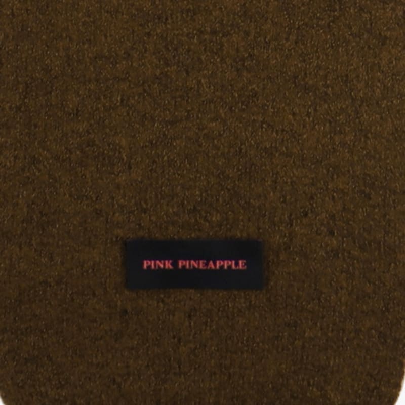 PINK ANANAS DREIFARBIGER SCHAL_BRAUN