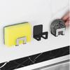 2pcs Metal Sponge Storage Holder Self Adhesive Sink Storage Holder Drain Drying Rack  Kitchen Use