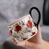 Design Sense Niche Wide Handle Office High Value Water Cup Coffee Cup, Home Couple Breakfast Cup