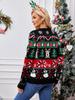 2025 Autumn/Winter Women's Long Sleeve Knit Cardigan – Casual European & American Style Christmas Sweater Coat