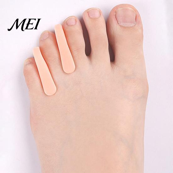 Flexible Toe Spacer 2PCS Gel Separator, Soft Flared Spreader Straightener, Ultra-Thin Non-Slip A-shaped Separator Comfortable Bunion Corrector,