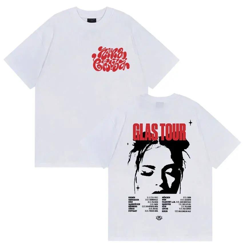 Nina Chuba Album Tour Print Tees for Fans Men Women Hip Hop Clothing Short Sleeve Tshirts Retro Fashion Oversized Cotton Tops