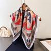 2026 New Neckerchief Female Luxury Square Scarf for Women Shawl Satin Hijab Fashion Wraps Hair Bands Ribbon Headband Bandann