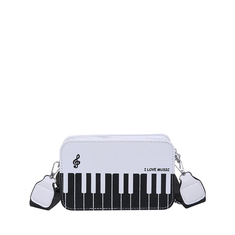 Women's bag new trendy high-end fashion spring retro versatile shoulder messenger bag piano small square bag