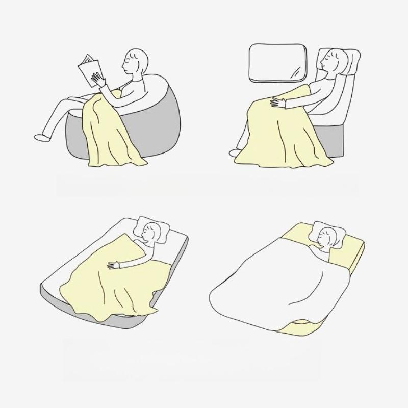 Coral Fleece Thick Blankets Flannel Warm Thin Quilt Nap Blanket Portable Travel Office Car Sofa Home Textile Multi-purpose