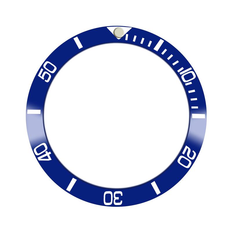 Caixa de Relógio Bisel GMT Cerâmico da Moda, Diâmetro Externo 38mm, Diâmetro Interno 30.8mm