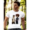 Graphic T-Shirt - Casual Everyday Streetwear Apparel - Birthday Themed Party Outfit, Weekend Wear, Cartoon Character Design, Round Neck Shirt