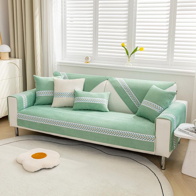 

Подушка для дивана, простой современный кожаный чехол для дивана, Нескользящая подушка, теплая осенне-зимняя крышка для дивана, полотенце 70*70cm