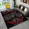 3D Retro Vintage Motorcycle Area Rug Large,Carpet Rug for Living Room Bedroom Sofa Doormat Decor,Child Play Non-slip Floor Mat