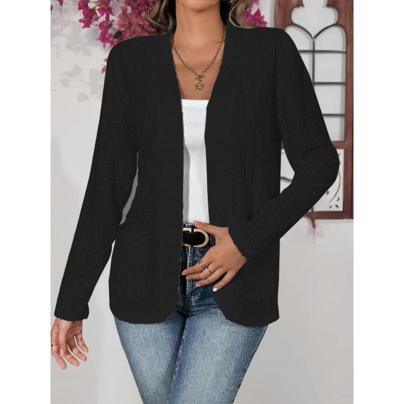 

DAFIFY Женская мода повседневная осень-зима однотонные принты с длинным рукавом свитера S