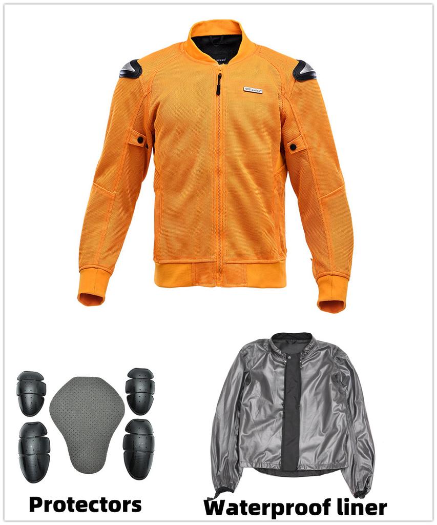 [Code-frei-Aktion] Sommer-Motorrad-Radbekleidung, Lokomotivkleidung für Herren und Damen, sturzfest und atmungsaktiv