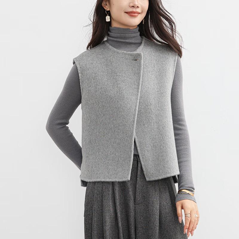 Fanzhen Women's 100% Wool Double-faced Vest