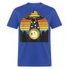 Dogecoin To the Moon Shirt Doge HODL Rocket Crypto Meme UFO T-Shirt Size S-6XL