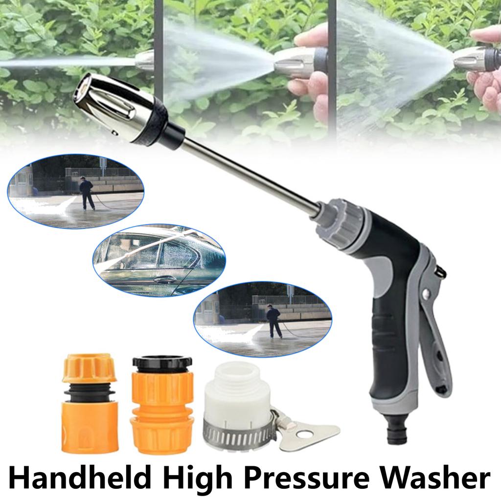 Handheld High Pressure Washer with 360° Rotating Garden Hose Pressure Power Washer Gun Waterblitz Turbowasher for Car Cleaning