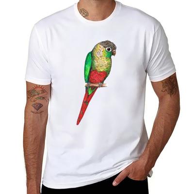Conure with a Heart On Its Belly T-Shirt T Shirts for Man Pack White T Shirt Man Designer T-Shirt