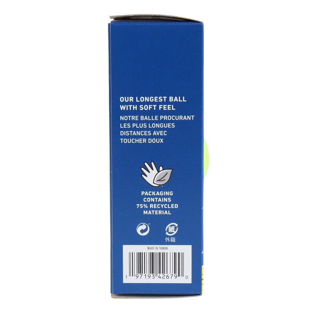 Callaway ERCSOFT YLW 25 TT 3B Golfbälle im Sleeve (3 Pack) (Gelb/FF/Herren, Damen, Jr.)