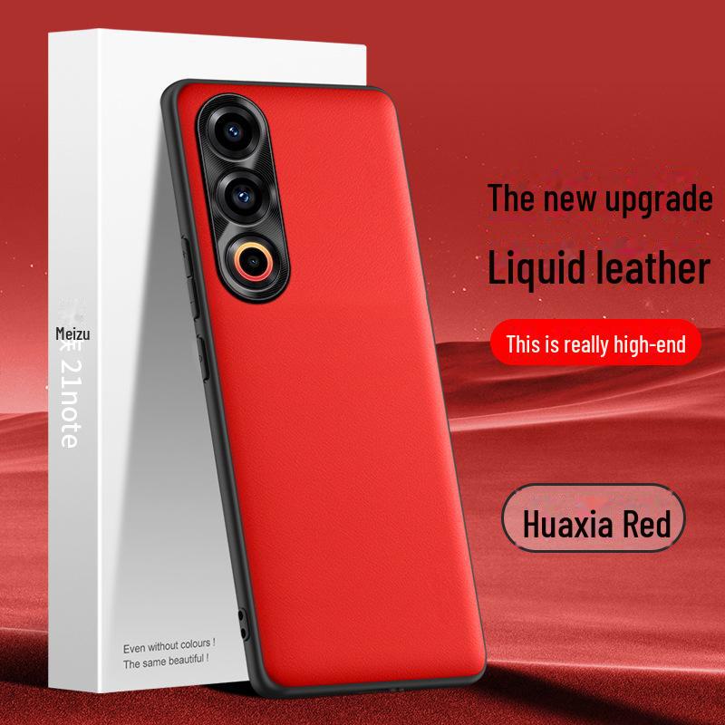 Liquid Leather Anti-Fall & Anti-Fouling Protective Case for Meizu 21Note Mobile Phone