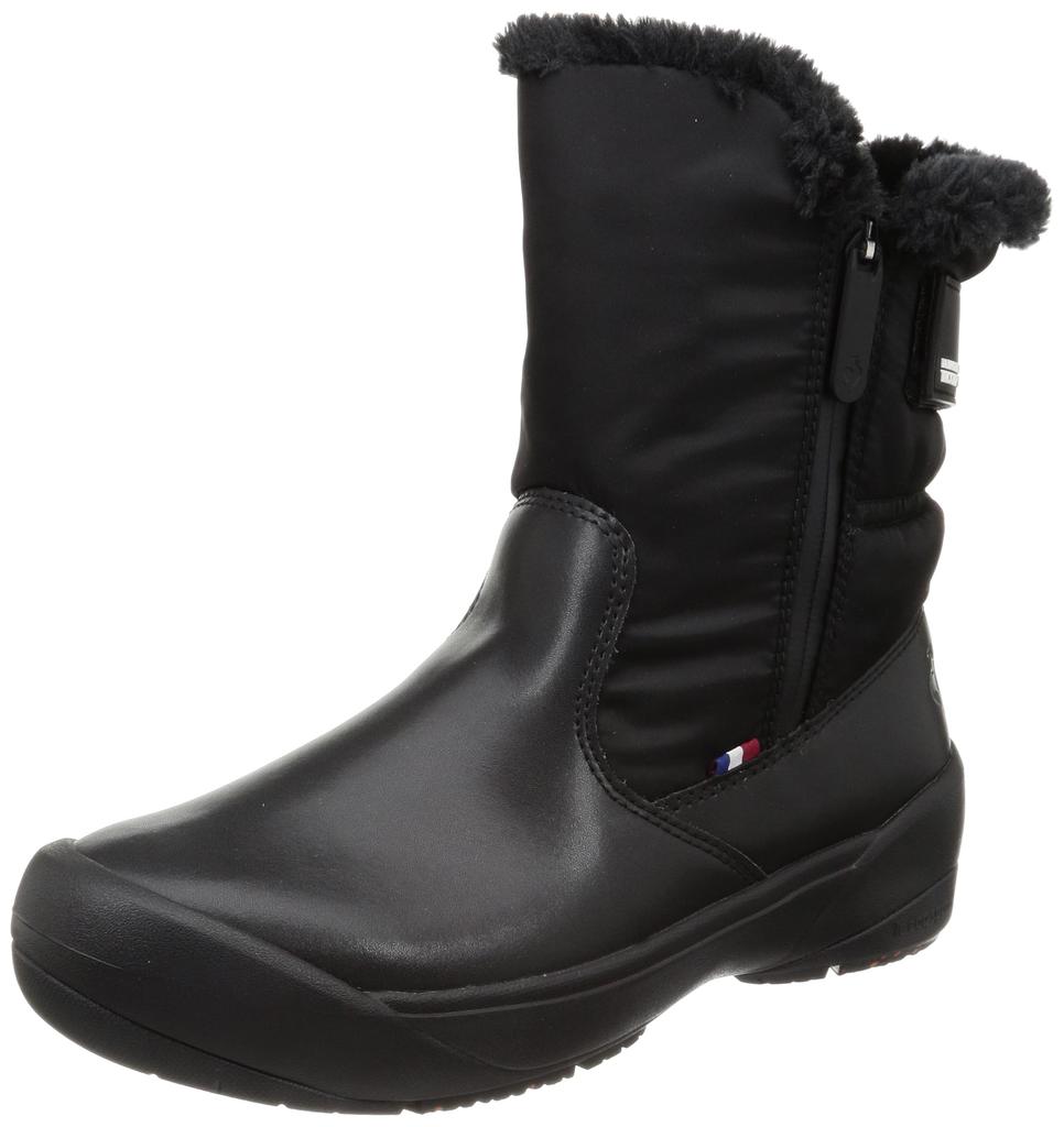 Le Coq Sportif Larcie III Winter Snow and Ice Weather Highly Heat and Black Size cm Women's Boots, Resistant, Anti-Slip, Waterproof, Heat-Generating,