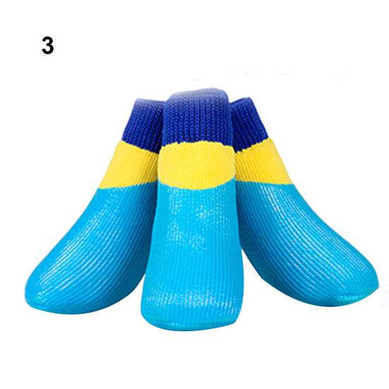 4 ks ponožek pro domácí mazlíčky Nepromokavé Odolné Bavlna Prodyšné Chránič tlapek štěněte na procházky