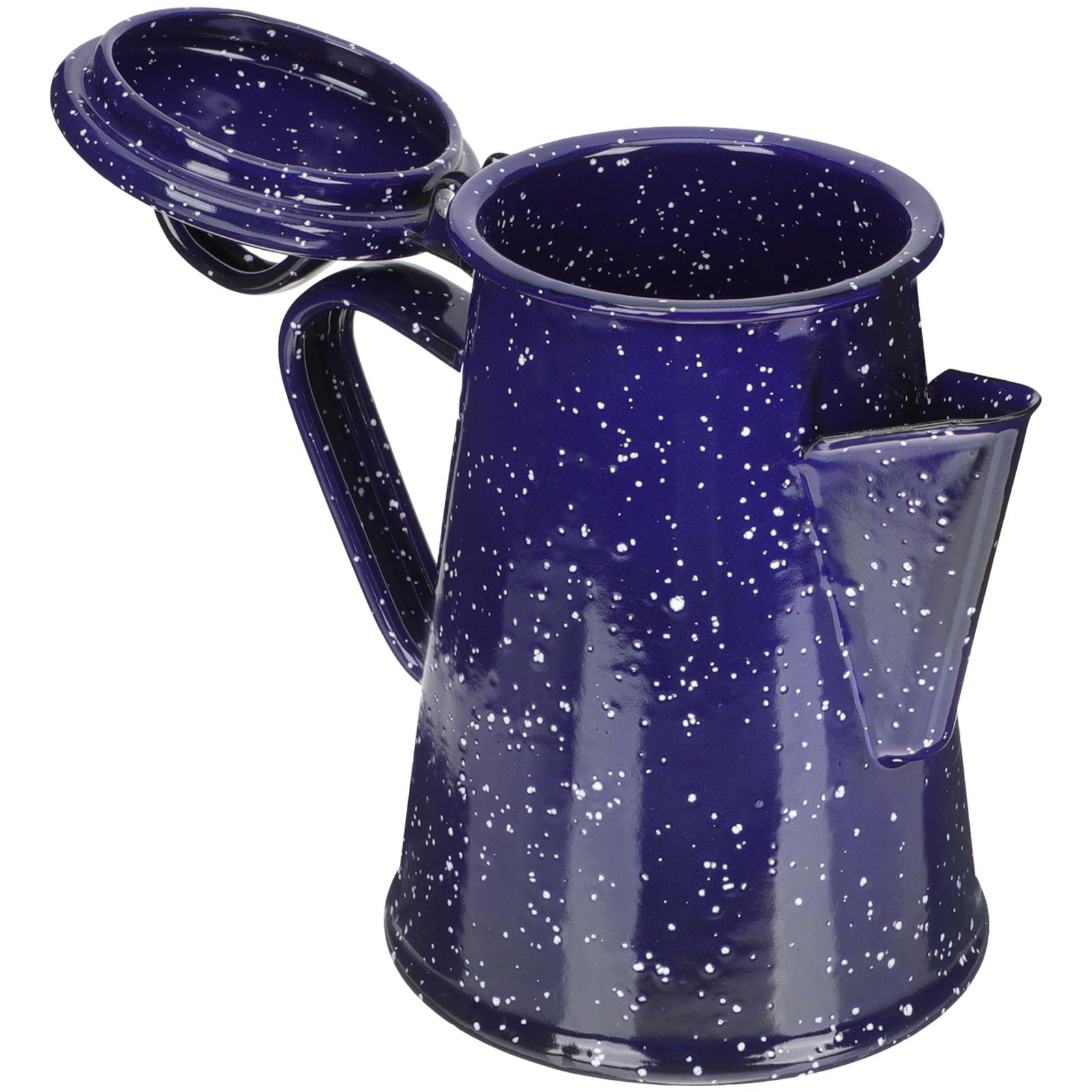 

Эмалированный кофейник, многофункциональный чайник, чайник для кипячения воды, кувшин для кухни, практичный чайник для улицы синий