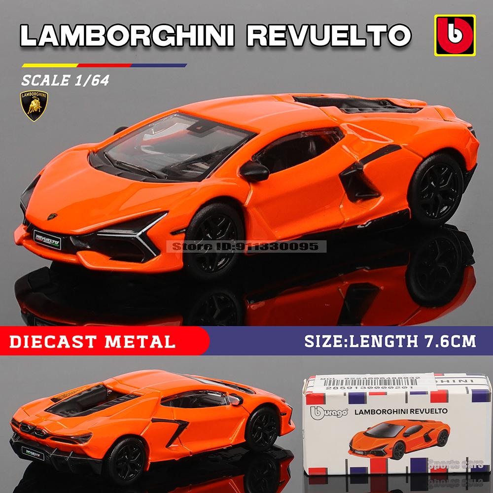 Burago 1:64 golf Porsche 911 Shelby Raventon Mustang Lamborghini Serie da Collezione Modello in Metallo Pressofuso Giocattolo Regalo per Bambini